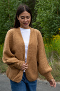 Fora Knit Cardigan - Camel