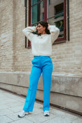 Alice Suit Pants - Pool Blue