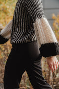 Liana Knit Sweater - Cream/Black