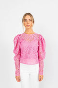 Kelis Lace Blouse - Pink