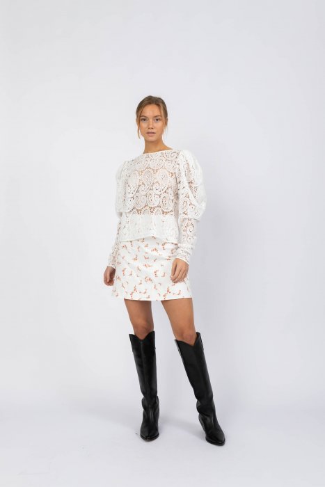 Kelis Lace Blouse - White