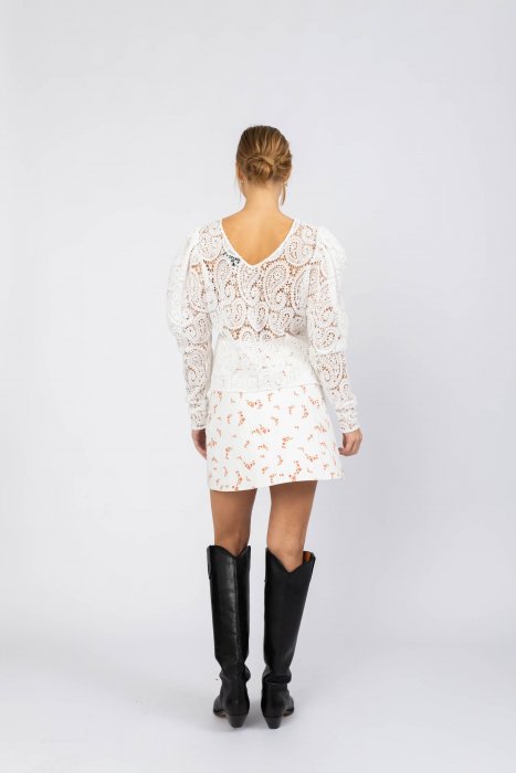 Kelis Lace Blouse - White