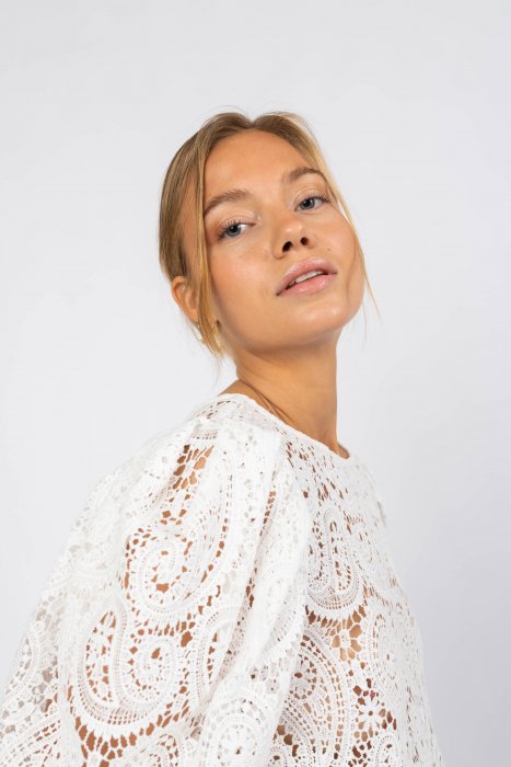 Kelis Lace Blouse - White