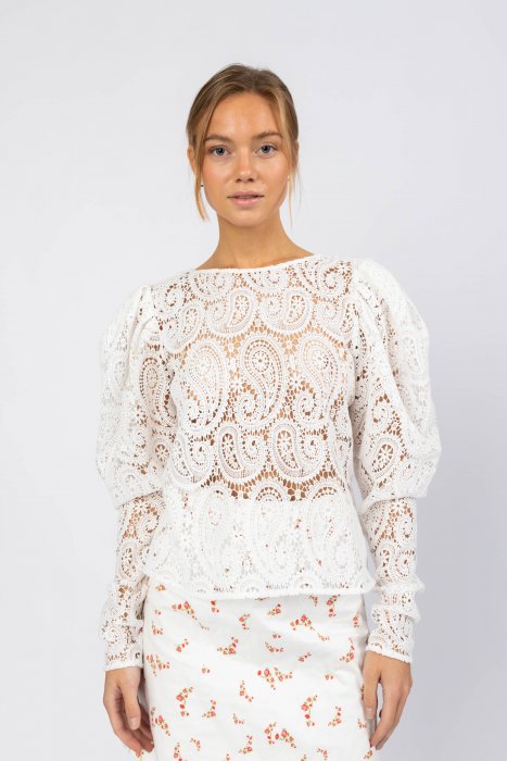 Kelis Lace Blouse - White