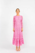 Kelis Lace Dress - Pink