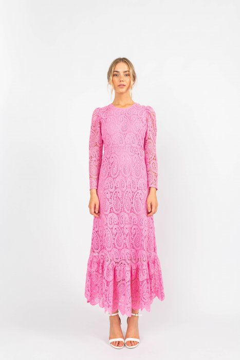 Kelis Lace Dress - Pink