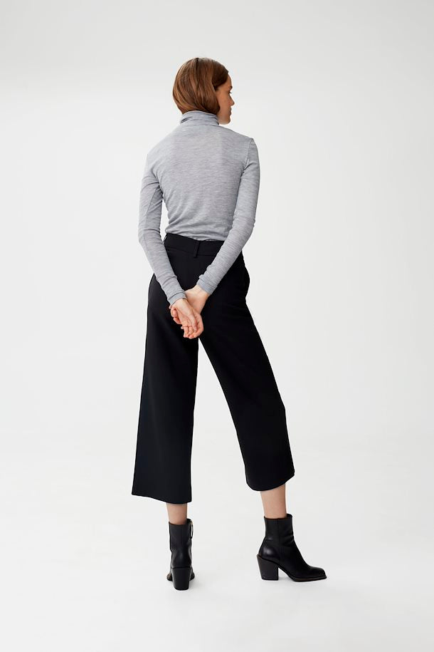 WilmaGZ Rollneck - L Grey Melange - Gestuz - Gensere - VILLOID.no