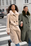 Fiona Wool Coat Long - Beige