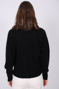 Brook Knit Boxy Cardigan - Black - Second Female - Gensere - VILLOID.no