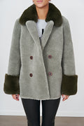 Fiona Wool Coat Short - Grön