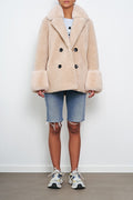 Fiona Wool Coat Short - Beige