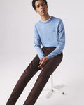 Lacoste Crew Neck Merino Sweater - Ipomee Chine