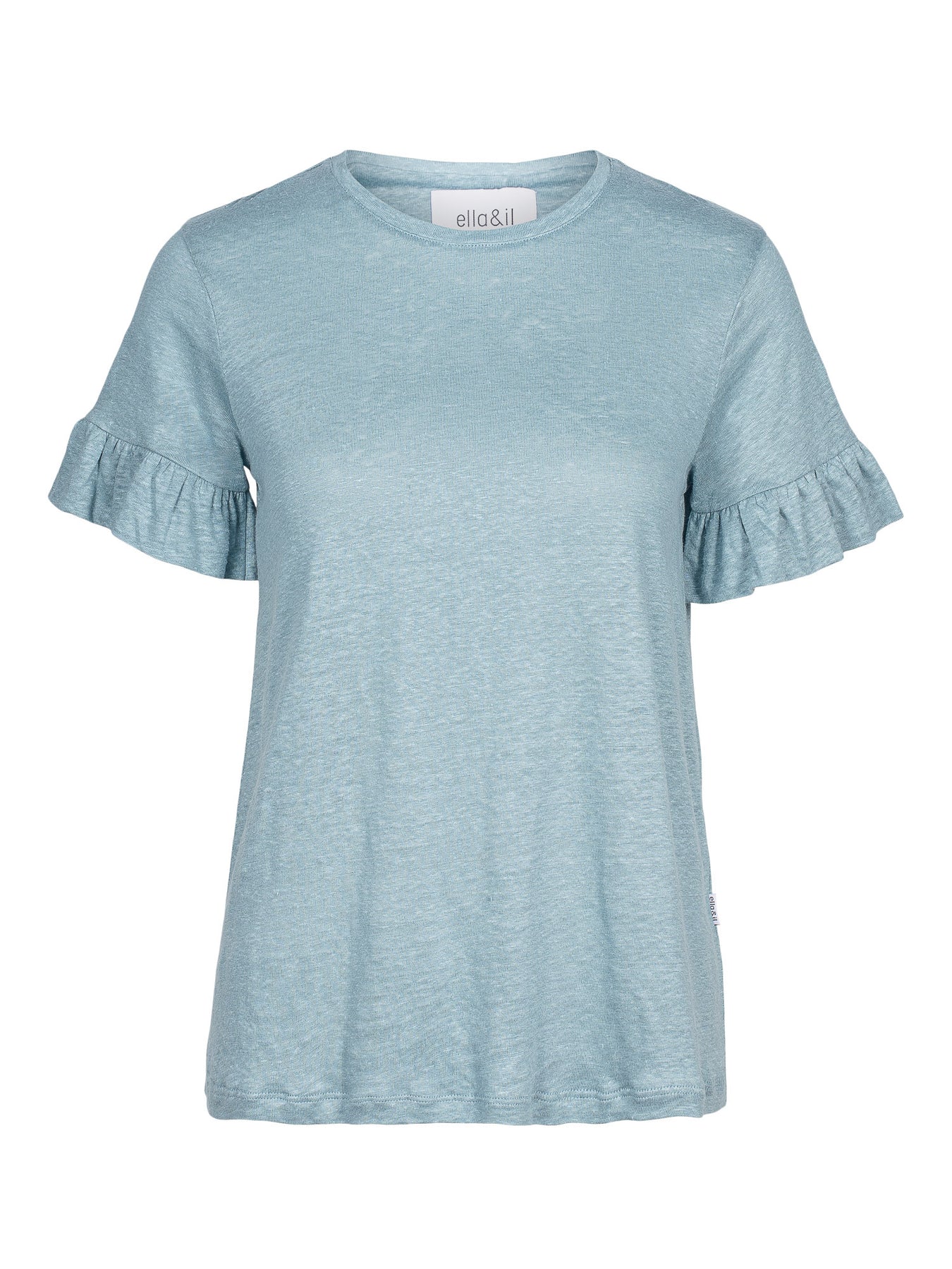 Lara Linen Tee - Dusty Teal