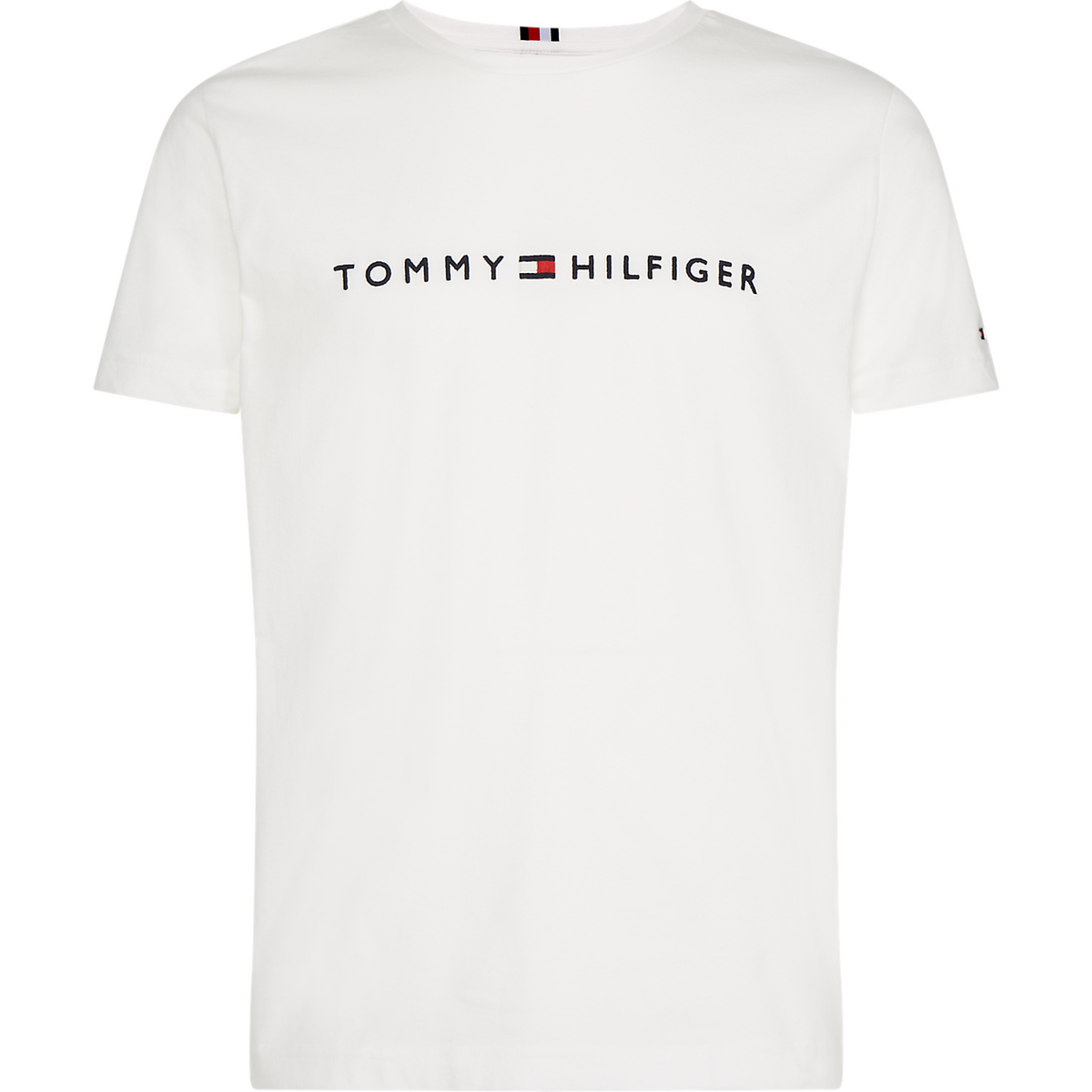 Core Tommy Logo Tee - Snow White
