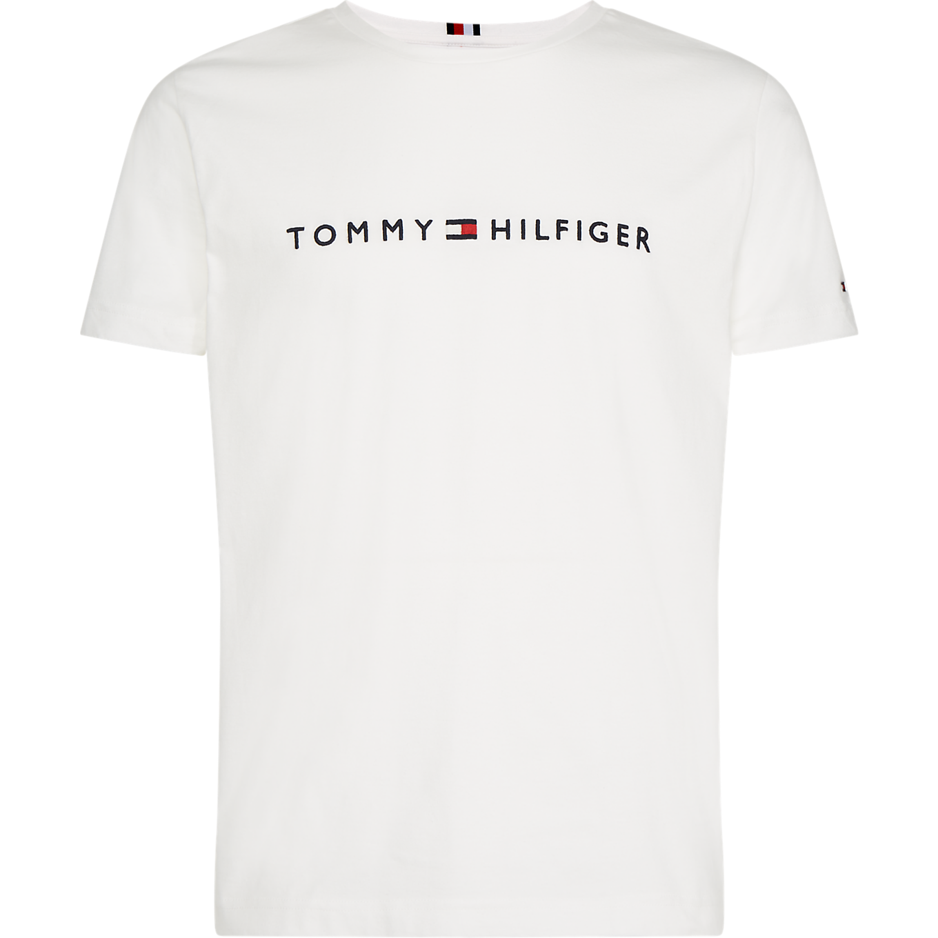 Core Tommy Logo Tee - Snow White