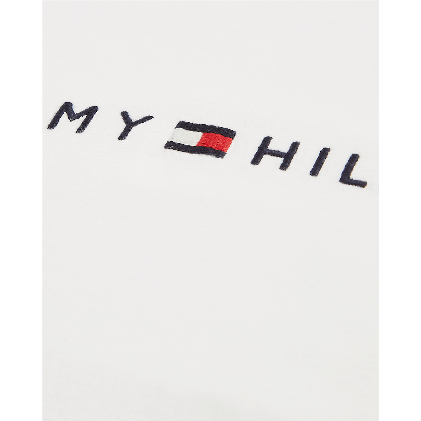 Core Tommy Logo Tee - Snow White