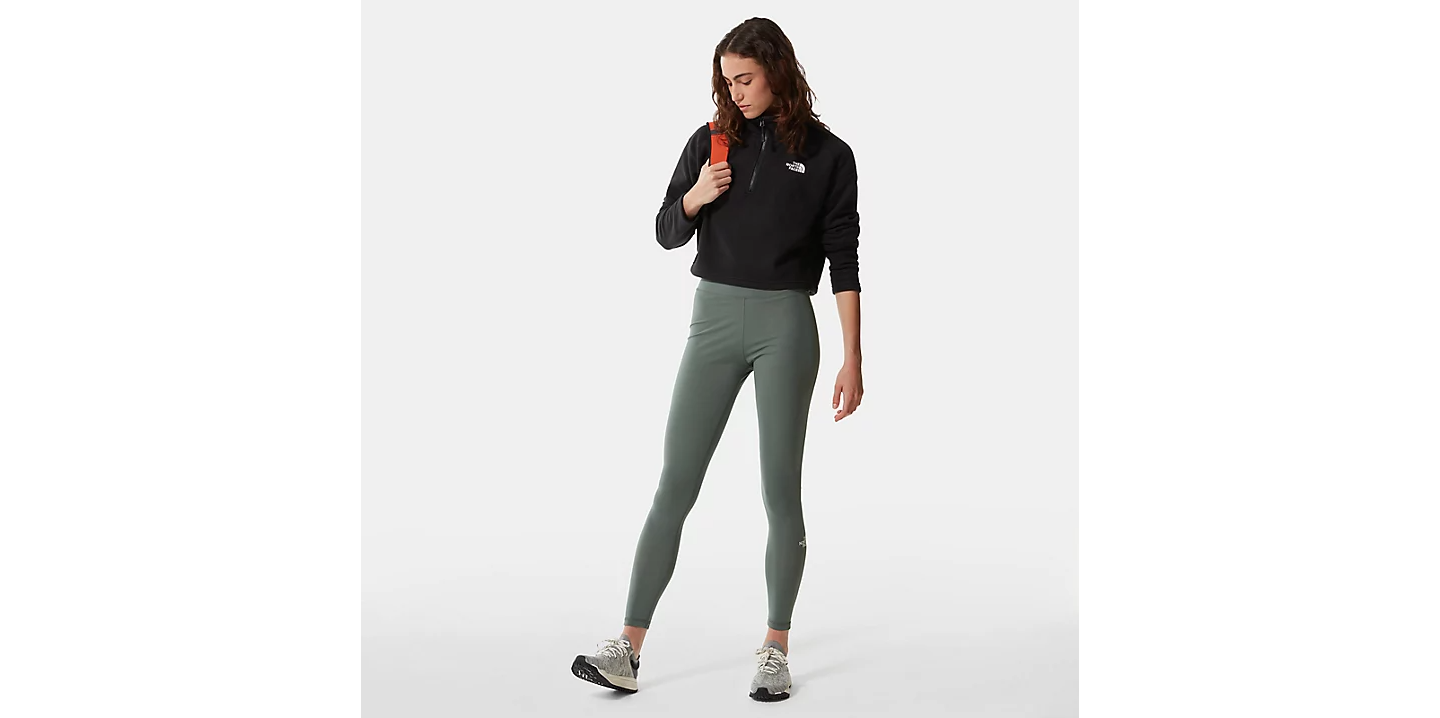 W 100 Glacier Cropped 1/4 Zip - Tnf Black