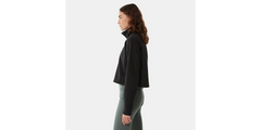 W 100 Glacier Cropped 1/4 Zip - Tnf Black