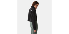 W 100 Glacier Cropped 1/4 Zip - Tnf Black