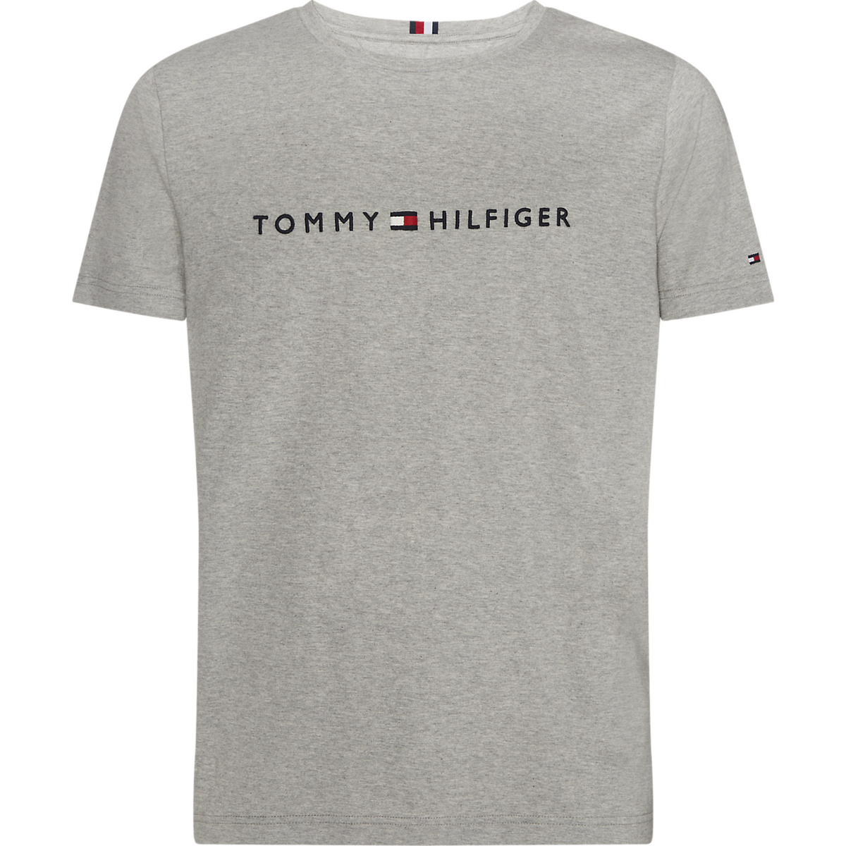 Core Tommy Logo Tee - Cloud HTR