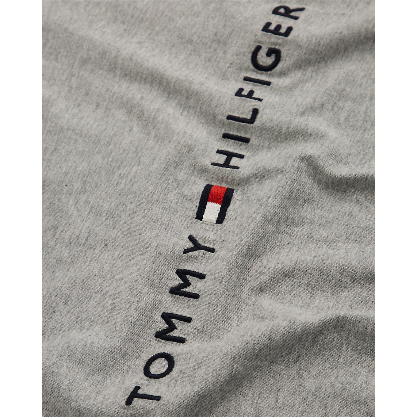 Core Tommy Logo Tee - Cloud HTR