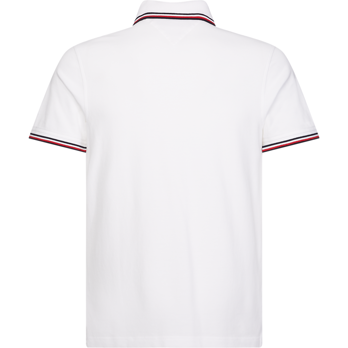 Core Tommy Tipped Slim Polo - White