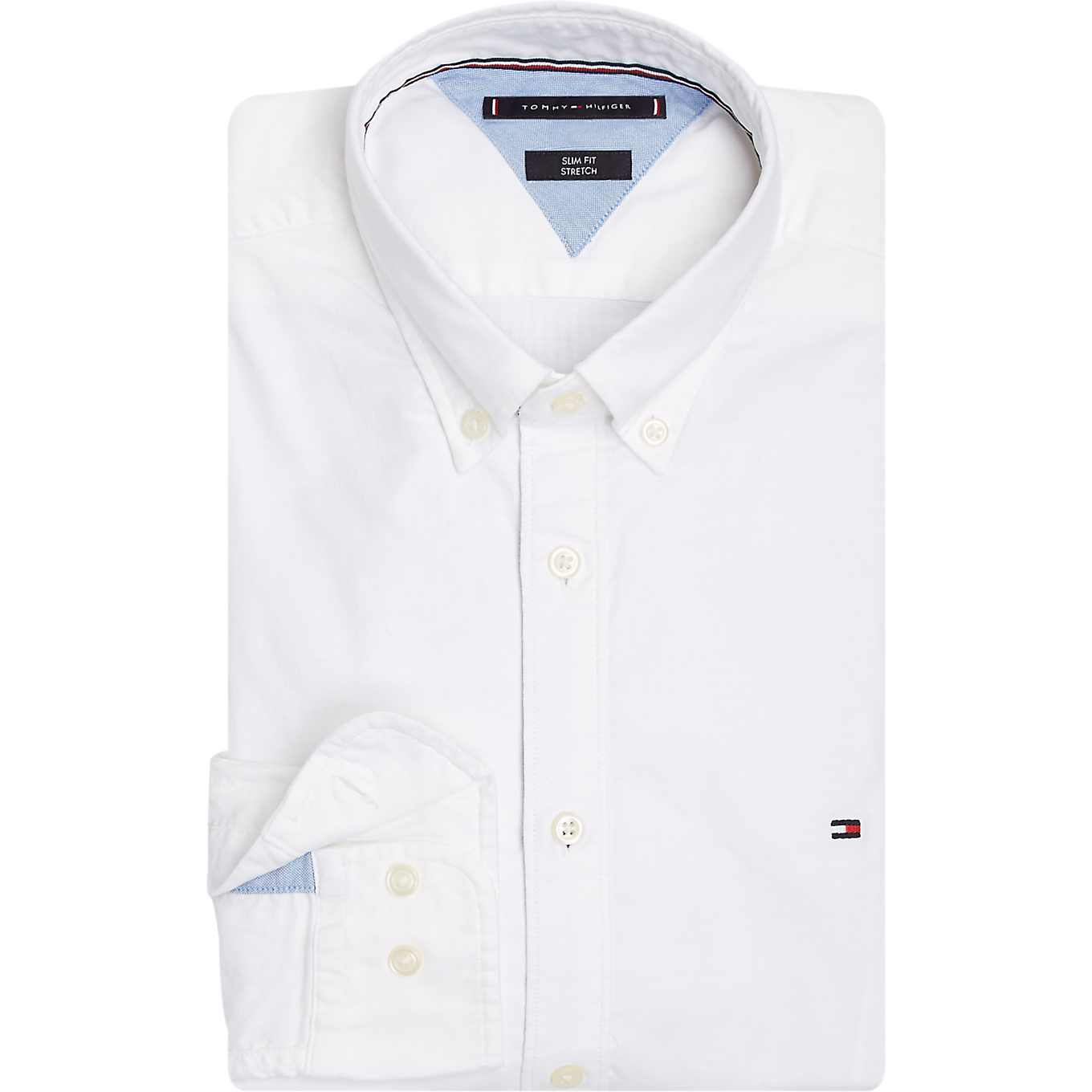 Core Stretch Slim Oxford Shirt - White