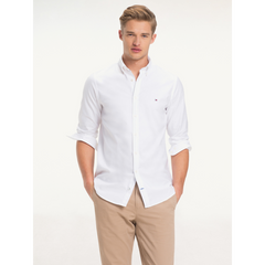 Core Stretch Slim Oxford Shirt - White