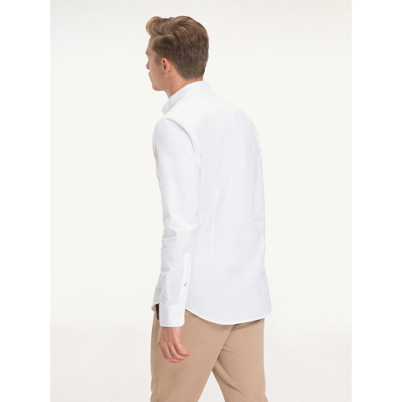 Core Stretch Slim Oxford Shirt - White