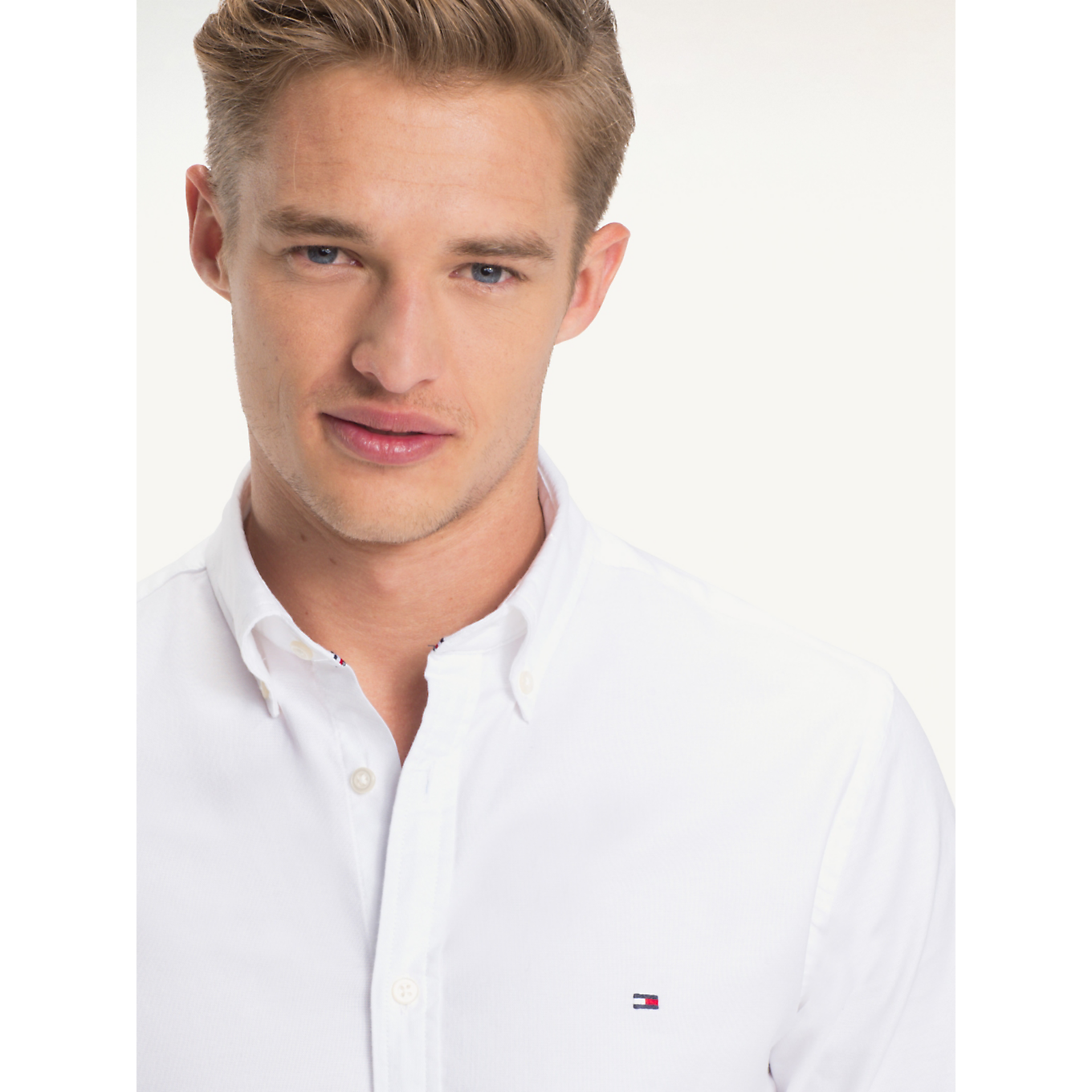 Core Stretch Slim Oxford Shirt - White