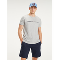 Core Tommy Logo Tee - Cloud HTR