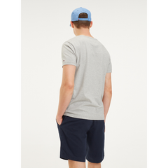 Core Tommy Logo Tee - Cloud HTR