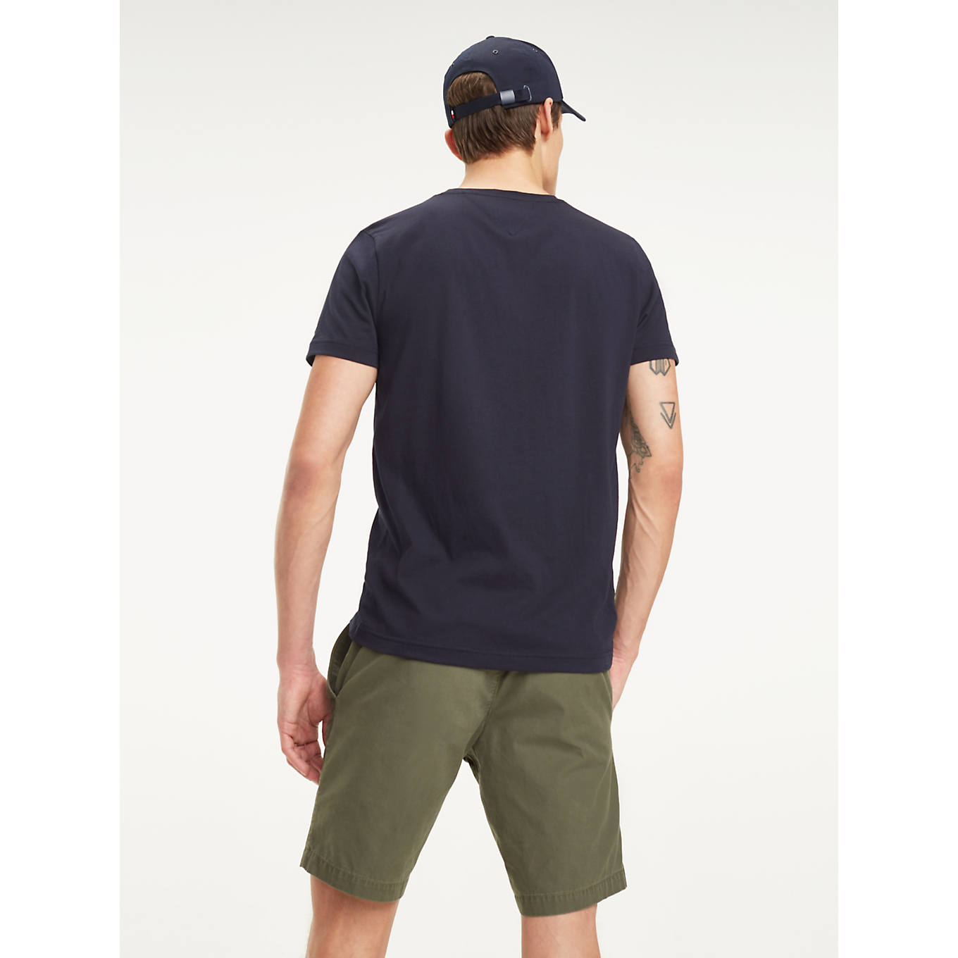 Core Tommy Logo Tee - Sky Captain