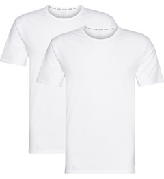 2P S/S Crew Neck - White