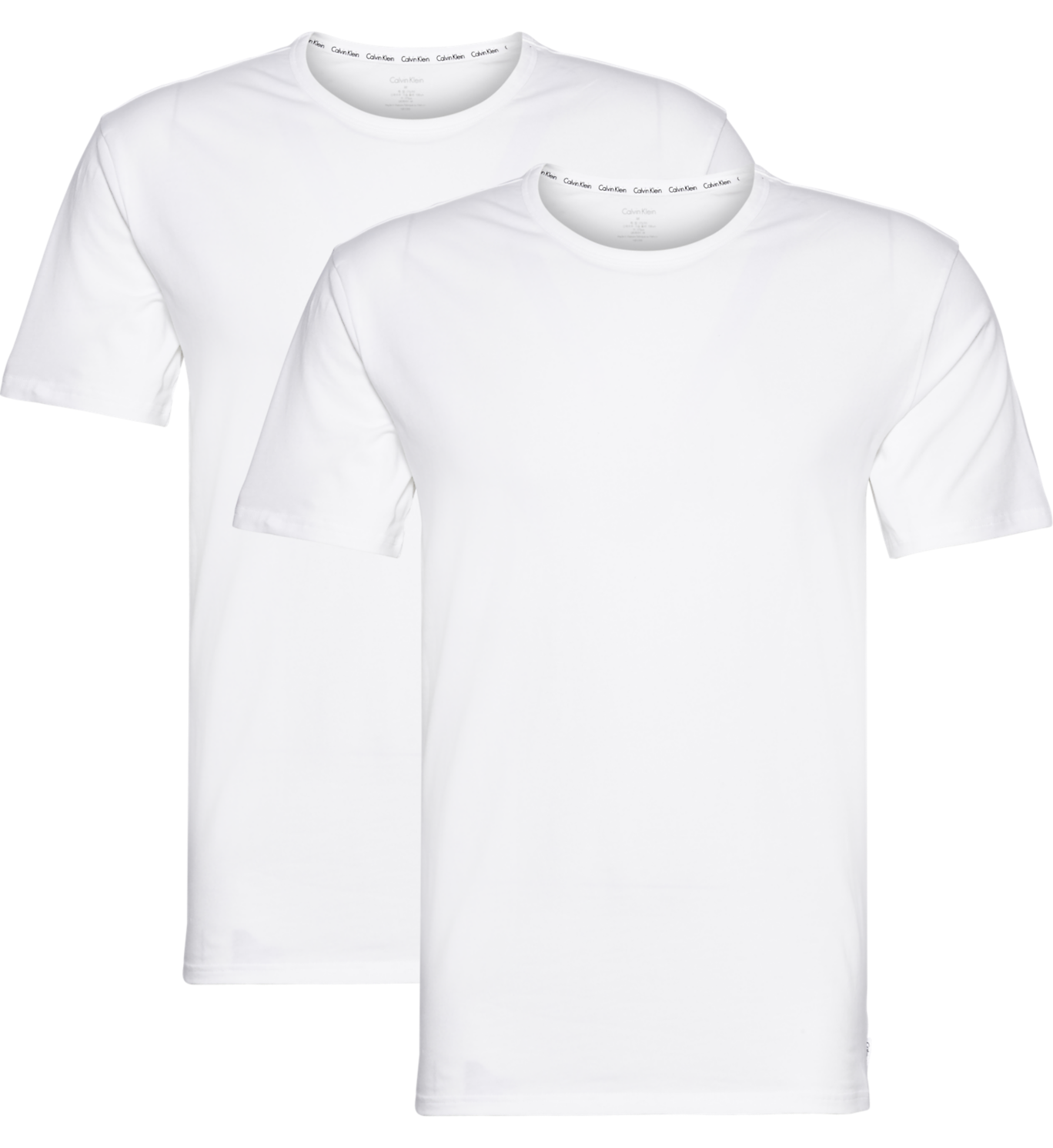 2P S/S Crew Neck - White