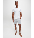 2P S/S Crew Neck - White
