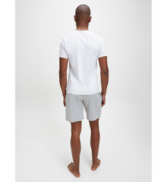 2P S/S Crew Neck - White
