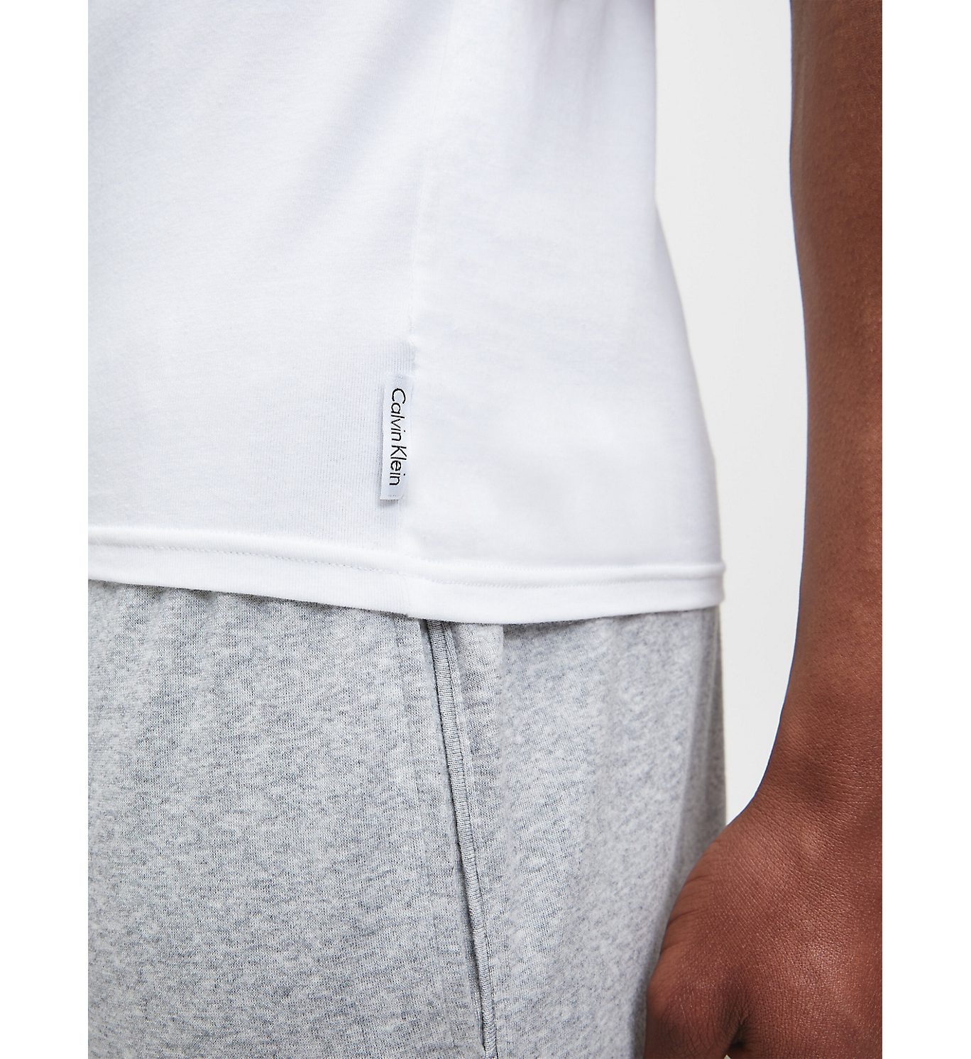 2P S/S Crew Neck - White