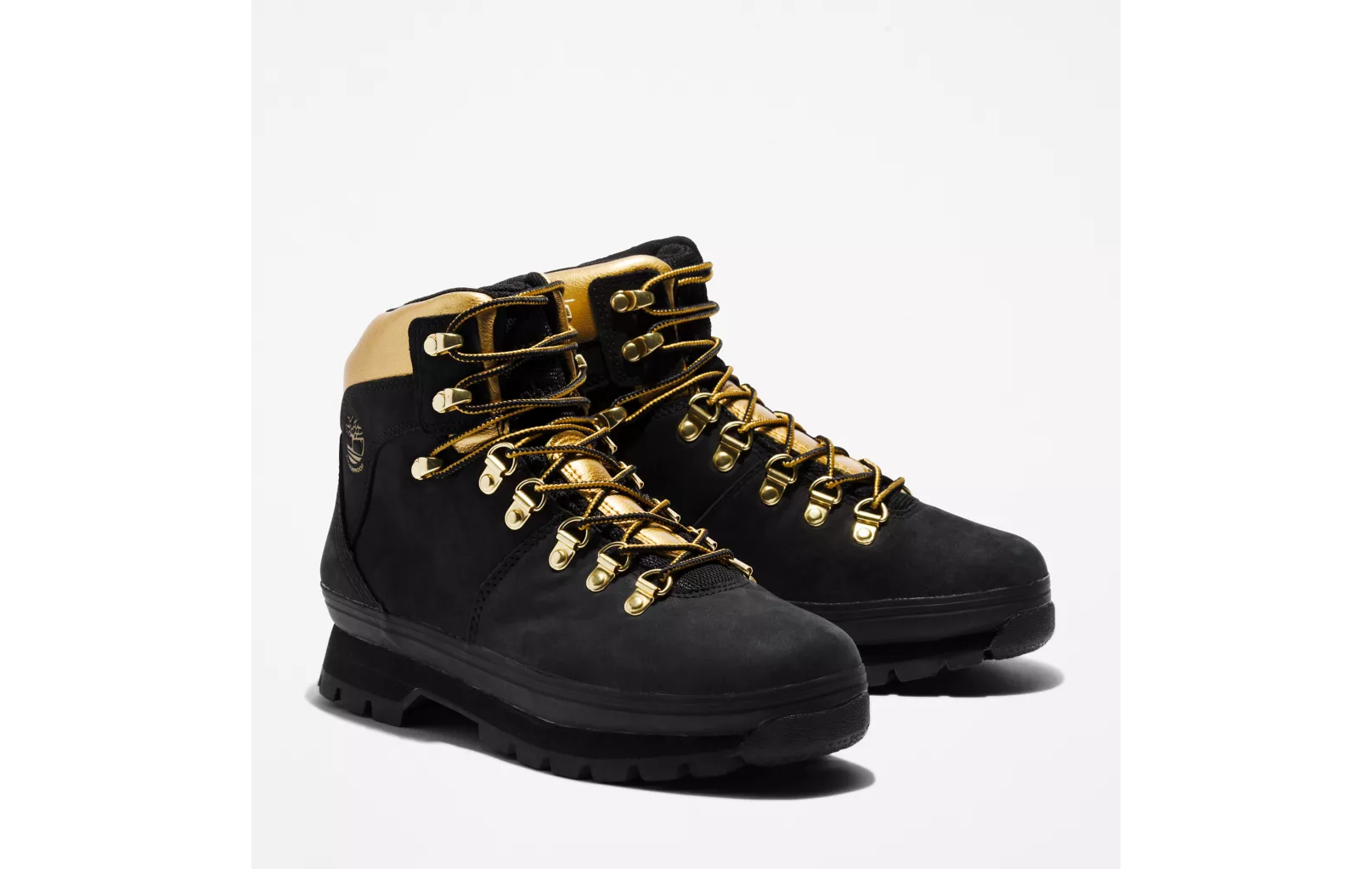 Euro Hiker - Black Nubuck With Gold