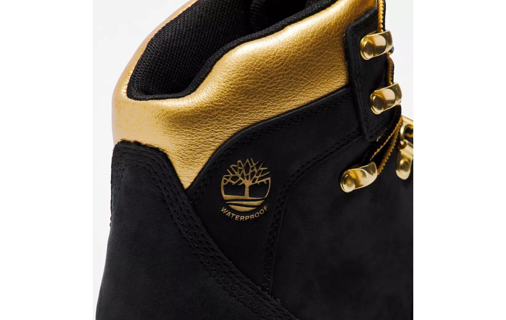 Euro Hiker - Black Nubuck With Gold