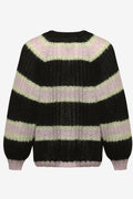 Vera Knit Cardigan - Black/Lavender/Cream