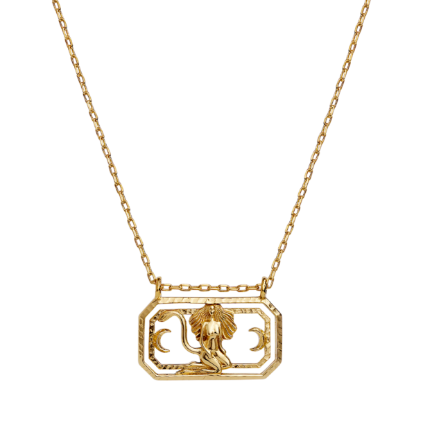Zodiac Leo Necklace (Løven) - Gold