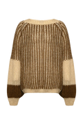 Liana Knit Sweater - Beige/Brown