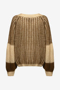 Liana Knit Sweater - Beige/Brown