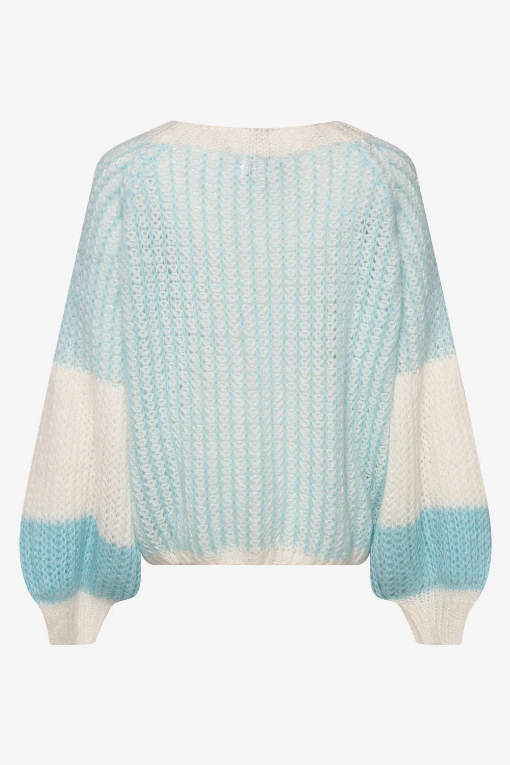 Liana Knit Sweater - Lightblue/White