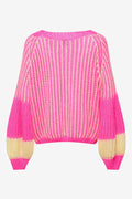 Liana Knit Sweater - Pink/Yellow Mix