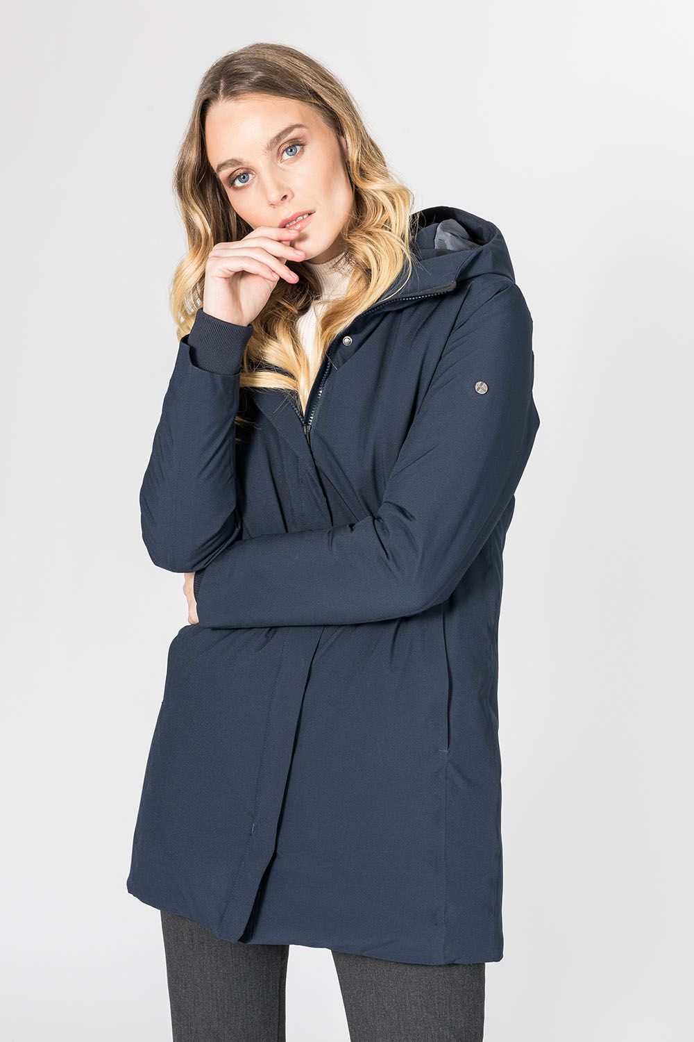 Women Coat - Navy - Scandinavian Edition - Jakker - VILLOID.no