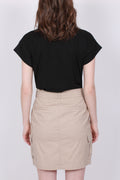 Alva MSCH STD Tee - Black/White - Moss Copenhagen - T-skjorter & Topper - VILLOID.no