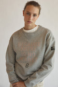 Llanesalf Because Woman Sweatshirt - Grey Melange
