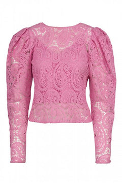 Kelis Lace Blouse - Pink